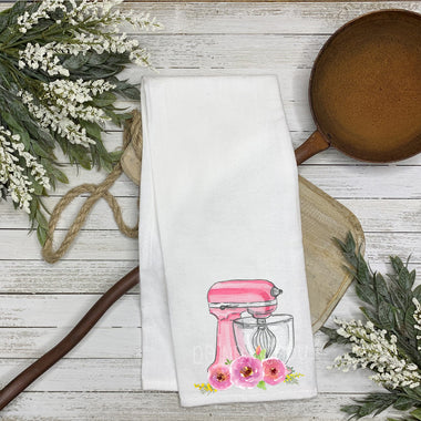 "No restocks" Floral Mixer Tea Towel Screen Print Transfers Z2