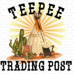 Tee Pee Trading Post Sublimation Transfer