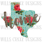 Texas Floral Home Digital Download