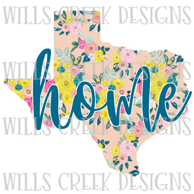 Texas Floral Home Digital Download