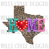 Texas Home Marquee Digital Download