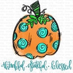 Thankful Polka Dot Pumpkin Sublimation Transfer