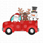 Christmas Squad Truck Sublimation Transfer