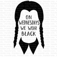 On Wednesdays we wear black Sublimation Transfer