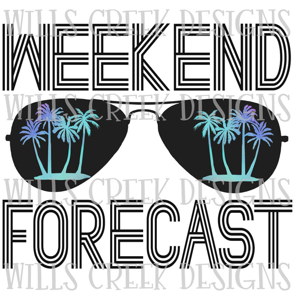 Weekend Forecast Palm Trees Sublimation Transfer