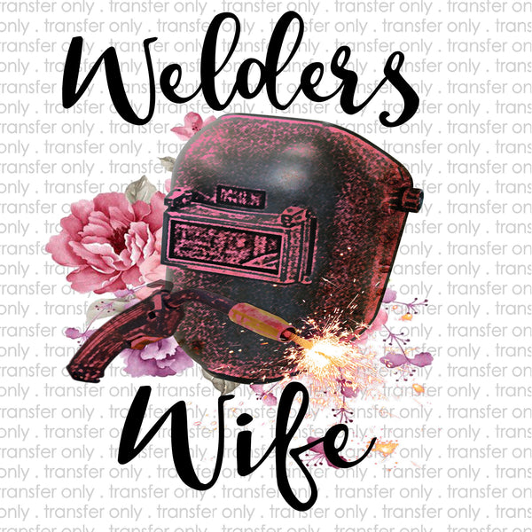 Welder's Wife Sublimation Transfer