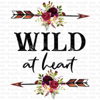 Wild at Heart Sublimation Transfer