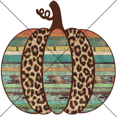 Wood Pumpkin Sublimation Transfer