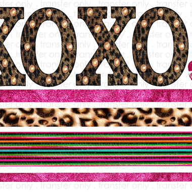 XoXo Cheetah Stripes Sublimation Transfer